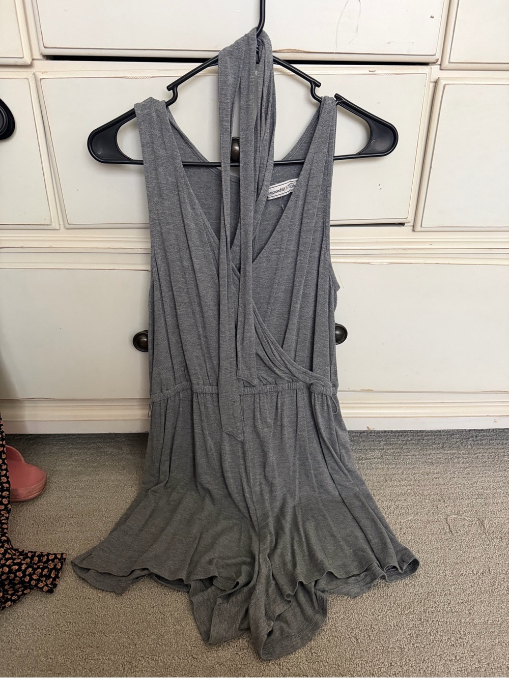 Abercrombie tie jersey romper